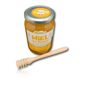 Cuillère à miel artisanale en bois de hêtre