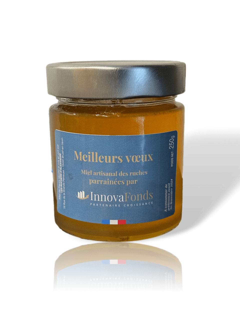 Pot de miel 250g à personnaliser - carton de 12 – Image 2