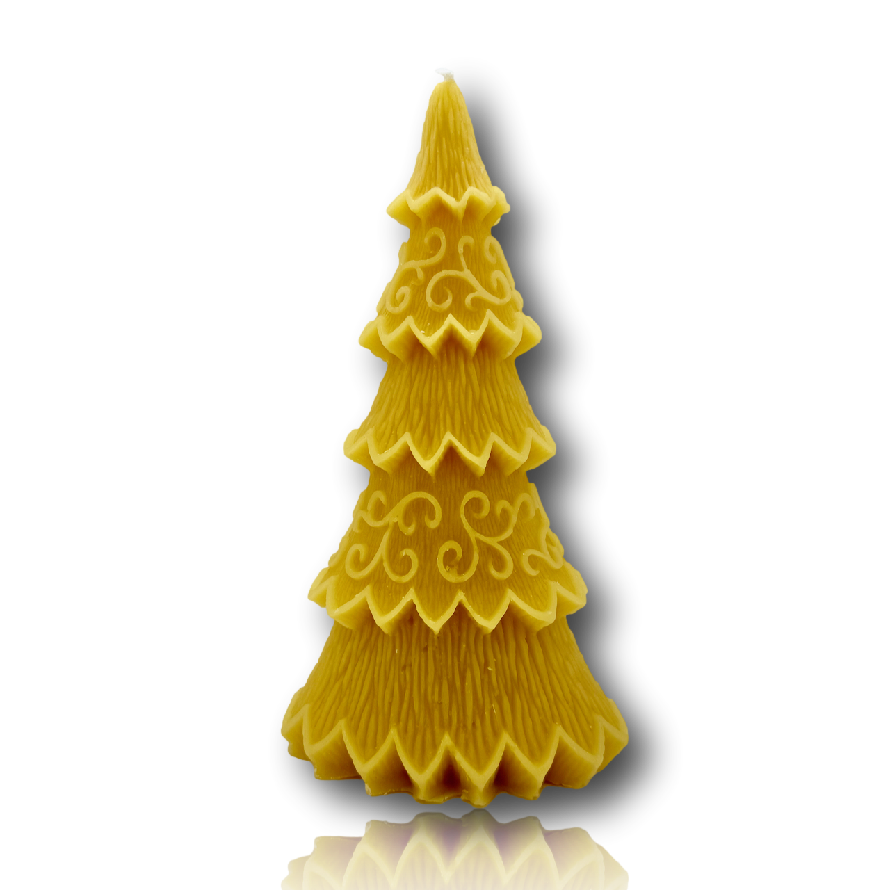 Bougie sapin décoré