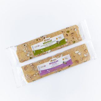 Nougat artisanal au miel des Ruchers d'Alexandre barre de 70g
