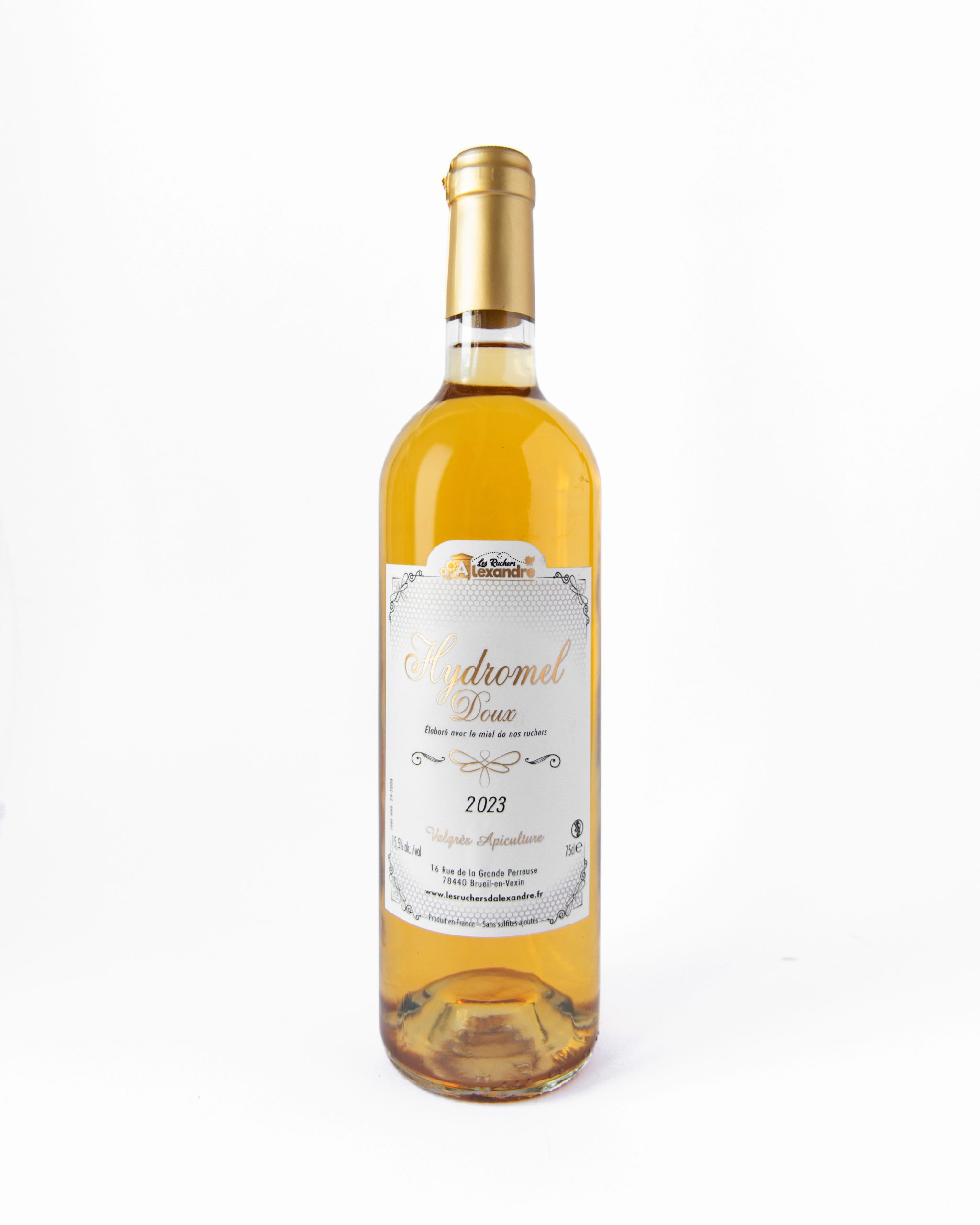 Hydromel Doux au miel des Ruchers d'Alexandre 750 mL
