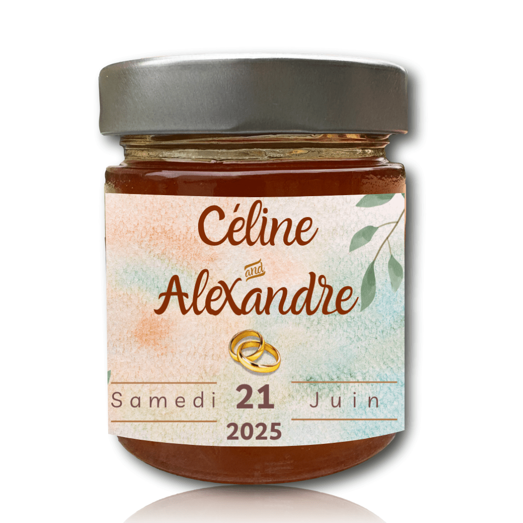 Pot de miel 250g à personnaliser - carton de 12